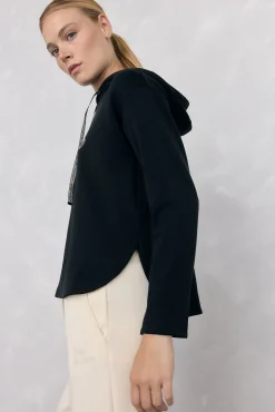 Pedro del Hierro Sweatshirts-soft touch e logo soft Sweatshirt Preto