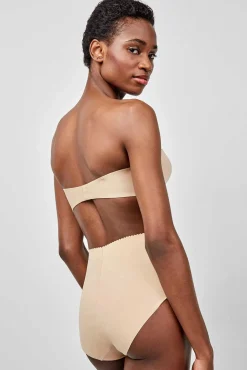 Gisela Roupa Interior-Soutien com decote extremo removível cru