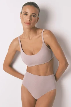 Women'secret Roupa Interior-Soutien de algodão bege vison