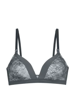 Dorina Roupa Interior-Soutien de amamentação com enchimento Manvi cinzento