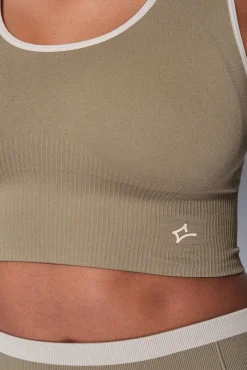 Dash and Stars Roupa Interior-Soutien desportivo cáqui CONFORTO SEM COSTURAS verde