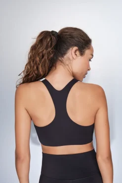 Dash and Stars Roupa Interior-Soutien desportivo 4D Stretch e branco preto