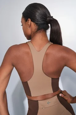 Dash and Stars Roupa Interior-Soutien desportivo 4D STRETCH com blocos de cores cru