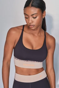 Dash and Stars Roupa Interior-Soutien desportivo 4D STRETCH com estampa animal preto