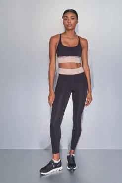 Dash and Stars Roupa Interior-Soutien desportivo 4D STRETCH com estampa animal preto