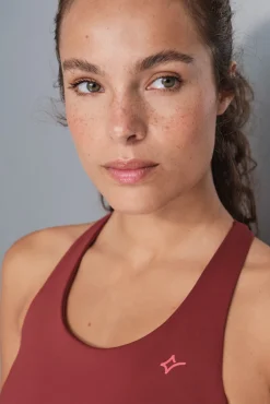 Dash and Stars Roupa Interior-Soutien desportivo 4D Stretch marrom vermelho