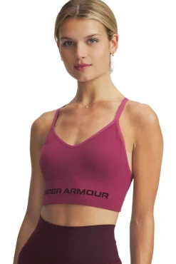 Under Armour Roupa Interior-Soutien desportivo feminino de baixo suporte rosa