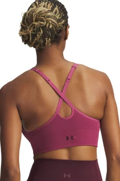 Under Armour Roupa Interior-Soutien desportivo feminino de baixo suporte rosa
