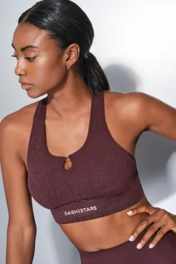 Dash and Stars Roupa Interior-Soutien desportivo roxo SEAMLESS COMFORT vermelho