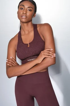 Dash and Stars Roupa Interior-Soutien desportivo roxo SEAMLESS COMFORT vermelho