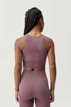 Born Living Yoga T-Shirts-Soutien desportivo top Nawal Deep Rose rosa