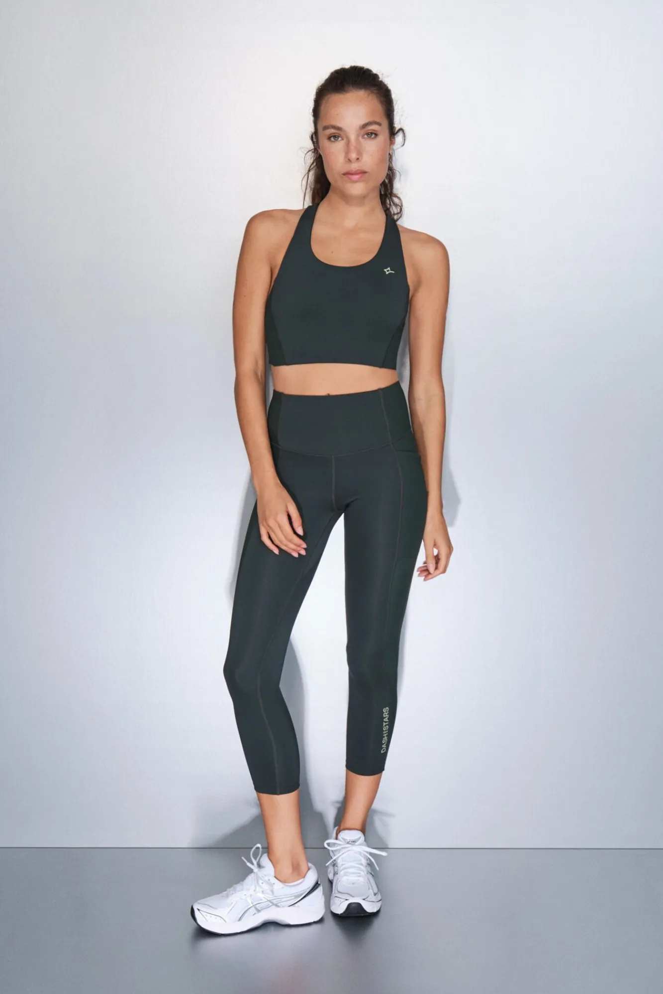 Dash and Stars Roupa Interior-Soutien desportivo 4D Stretch verde