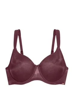 Dorina Roupa Interior-Soutien Origins Shimmer Mesh com cobertura total e enchimento soutien vermelho