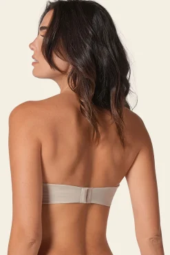 Leonisa Roupa Interior-Soutien push-up alto antigravidade sem alças e sem aro bege