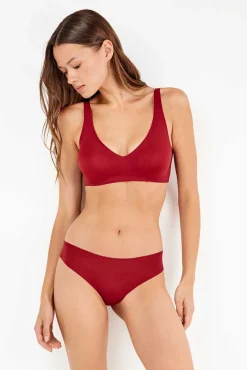 Gisela Roupa Interior-Soutien push-up com espuma removível vermelho