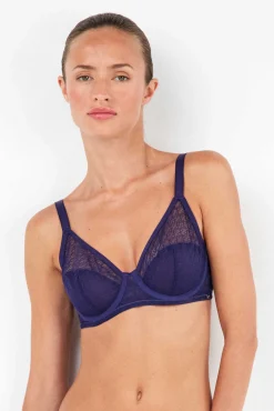 Gisela Roupa Interior-Soutien sem enchimento azul