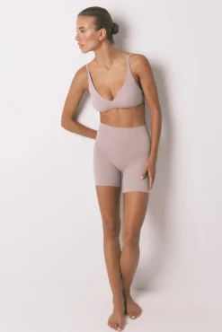 Women'secret Roupa Interior-Soutien triangular de algodão bege vison