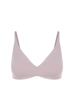 Women'secret Roupa Interior-Soutien triangular de algodão bege vison