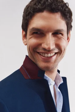 Cortefiel Blazers|Blazers-Série XXI de olho de pássaro americano Azul