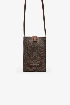 Cortefiel Malas-Suporte para celular estampado Castanho