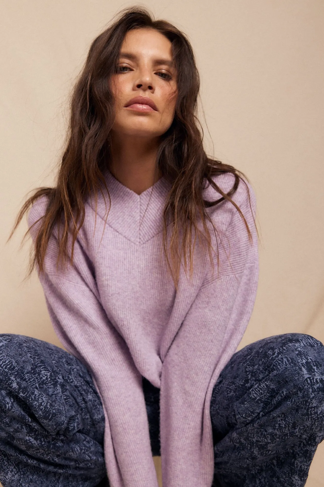 Slowlove Camisolas-Suéter com bico perolado Roxo