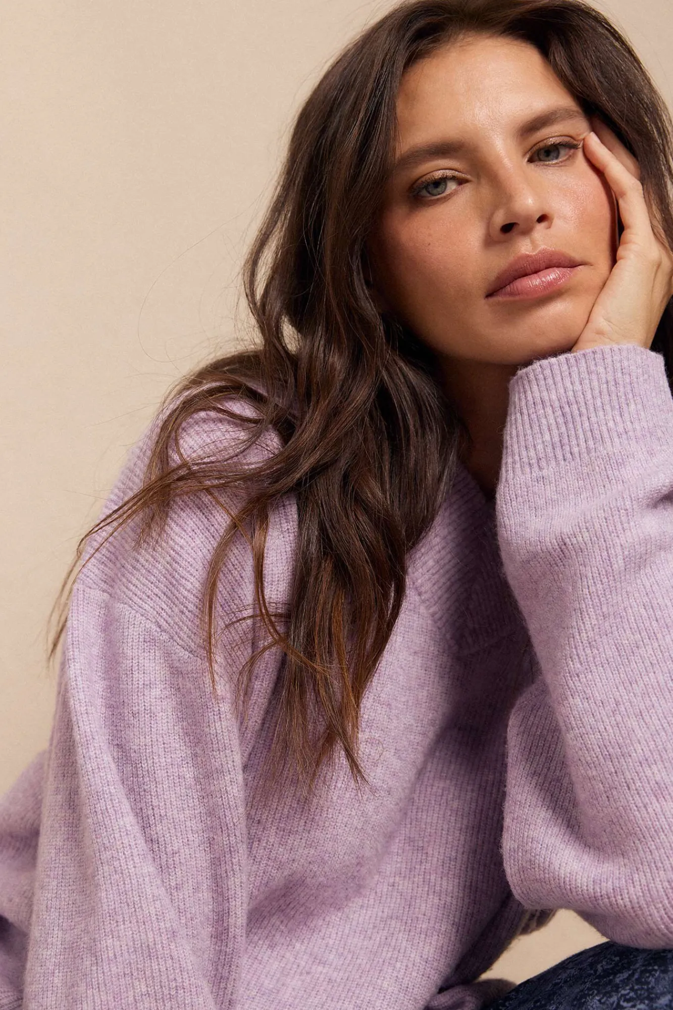 Slowlove Camisolas-Suéter com bico perolado Roxo