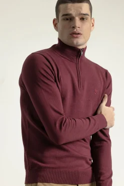 PuroEGO Camisolas-Suéter com fecho-éclair e gola falsa Granada