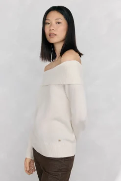 Pedro del Hierro Camisolas-Suéter com gola redonda Ecru