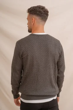 Celopman Camisolas-Suéter com gola redonda e nó verde