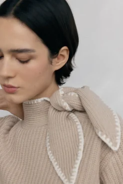 Pedro del Hierro Camisolas-Suéter com laçada gola Verde