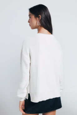 Springfield Camisolas-Suéter cravejado de cristais gradientes cru