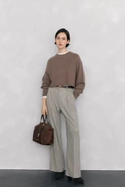 Pedro del Hierro Camisolas-Suéter curto oversized Marrom
