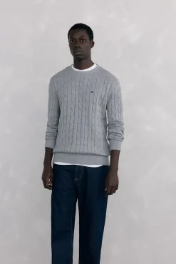 Pedro del Hierro Camisolas-Suéter de algodão e cashmere Cizento