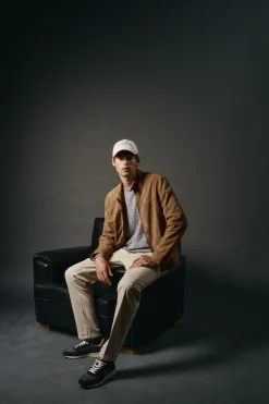 OOTO Camisolas-Suéter de algodão torcido com gola redonda Azul