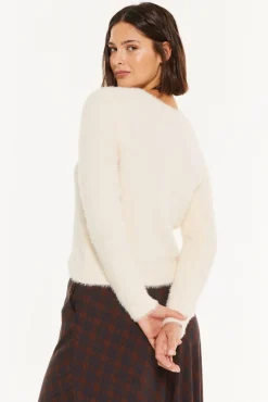 Systemaction Camisolas-Suéter de cabelo de festa bege