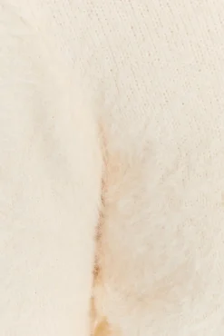 Systemaction Camisolas-Suéter de cabelo de festa bege