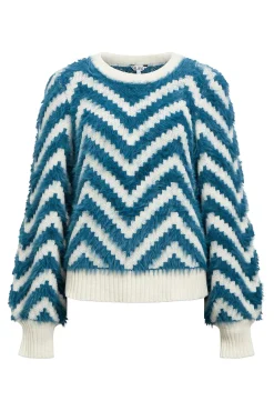 Object Camisolas-Suéter de camisola com efeito pele Azul