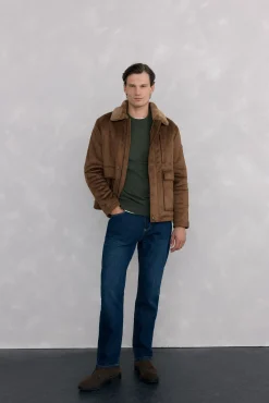 Pedro del Hierro Camisolas-Suéter de gola caixa em lã merino e cashmere Verde