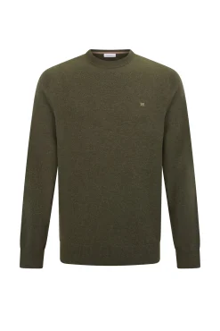 Pedro del Hierro Camisolas-Suéter de gola caixa em lã merino e cashmere Verde