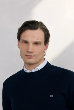 Pedro del Hierro Camisolas-Suéter de gola caixa em lã merino e cashmere Azul