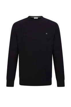 Pedro del Hierro Camisolas-Suéter de gola caixa em lã merino e cashmere Azul