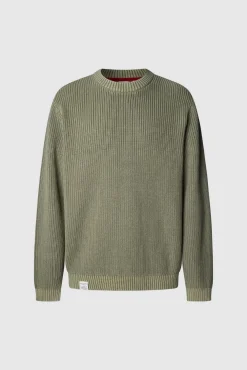 Pepe Jeans Camisolas-Suéter de gola redonda com ajuste regular verde