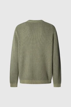 Pepe Jeans Camisolas-Suéter de gola redonda com ajuste regular verde