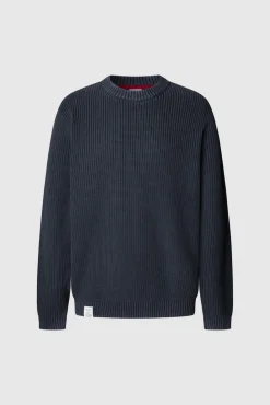 Pepe Jeans Camisolas-Suéter de gola redonda com ajuste regular azul