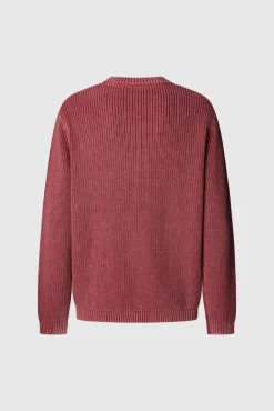 Pepe Jeans Camisolas-Suéter de gola redonda com ajuste regular vermelho