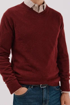 Cortefiel Camisolas-Suéter de lã com bico redonda Granada