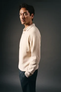 OOTO Camisolas-Suéter de lã com gola polo Tostado