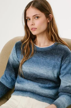 Pepe Jeans Camisolas-Suéter de malha com efeito degradê azul