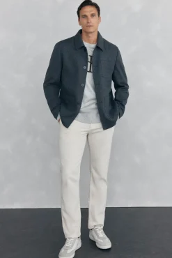 Pedro del Hierro Camisolas-Suéter de malha fina com logo grande Cizento