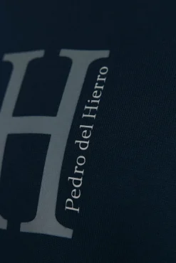 Pedro del Hierro Camisolas-Suéter de malha fina com logo grande Azul